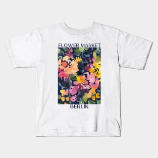 Abstract Flower Market Illustration 2 Kids T-Shirt